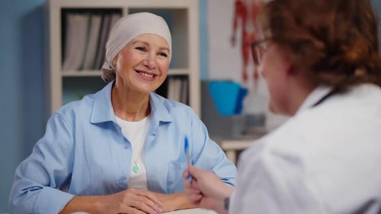 doctor talking to patient
