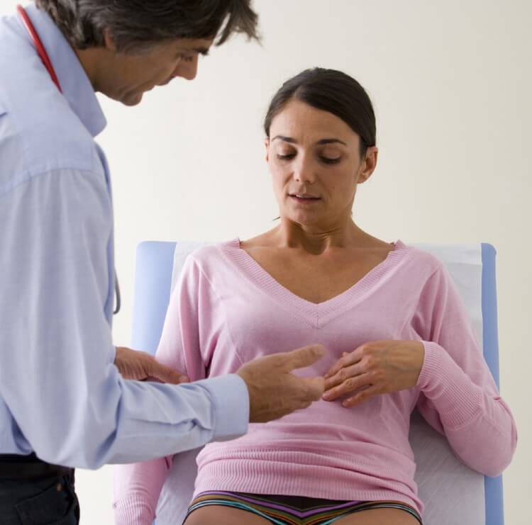 doctor checking a patient