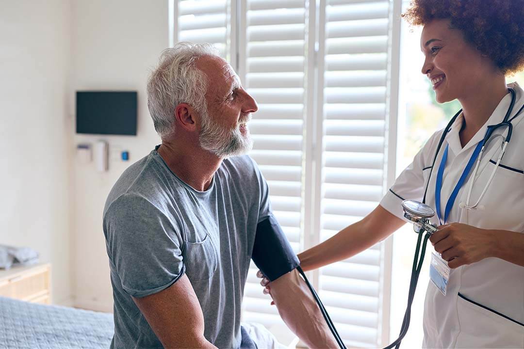 doctor talking to patient